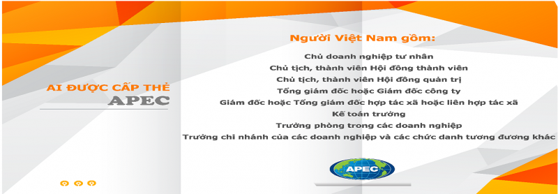 2. Đối tượng nào được cấp thẻ APEC?